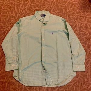 Polo by Ralph Lauren green long sleeve dress shirt